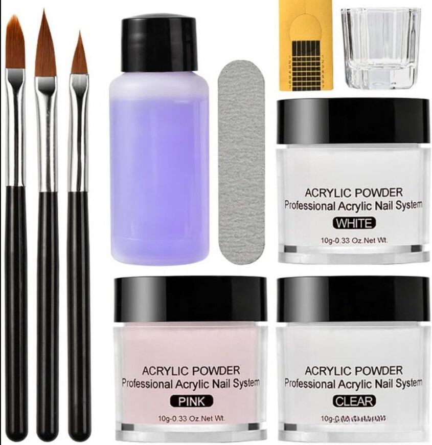 Foto do produto Kit Iniciante Unhas Acrílicas (Pó + Líquido)