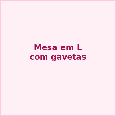 Foto do produto Mesa profissional em L com gavetas